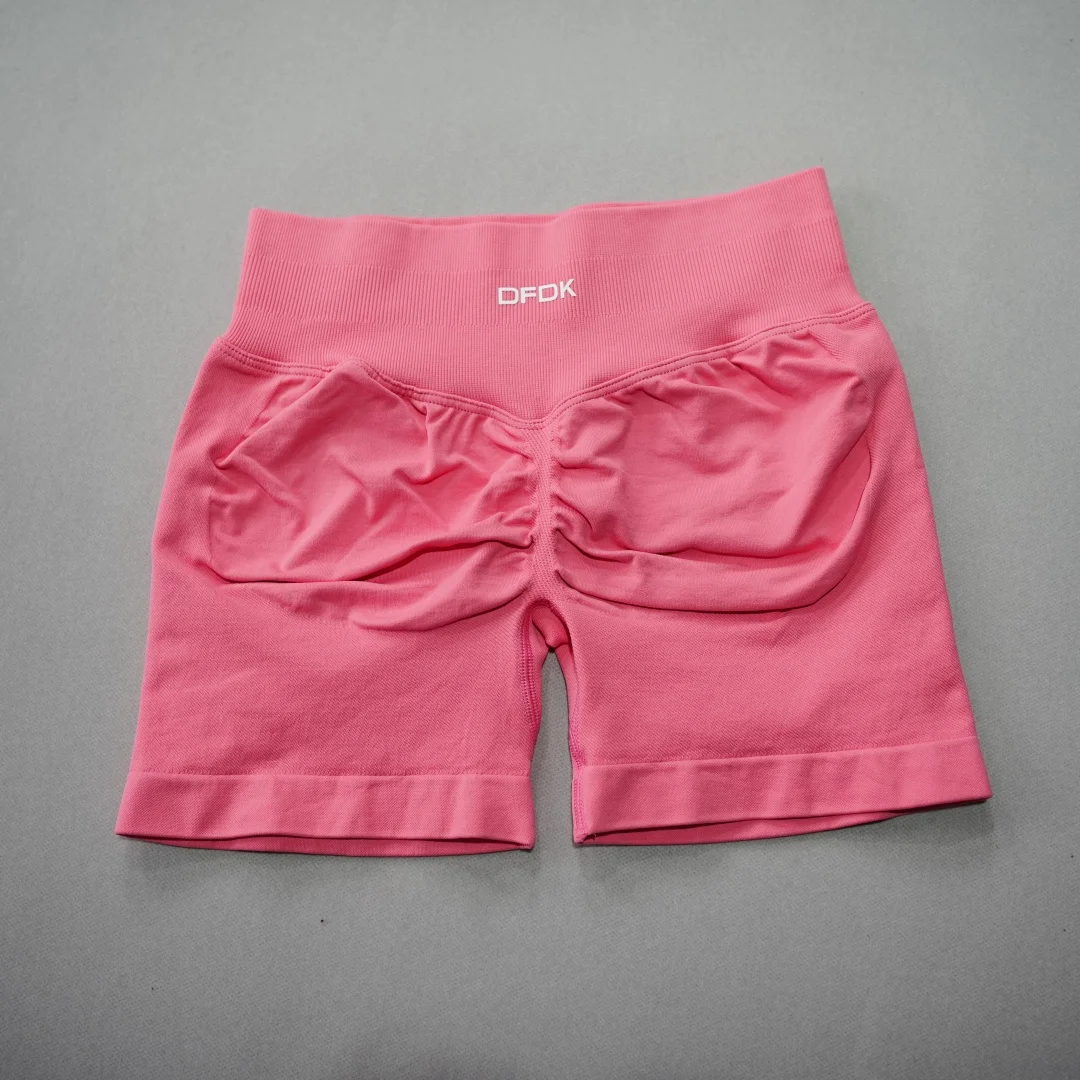DFDK Pantalones Cortos de Yoga de Cintura Alta para Mujer, con Efecto Scrunch y Realce de Glúteos, Ideales para Entrenamiento, Fitness, Gimnasio, Correr y Deportes, Leggings Atléticos Anti-Sentadillas