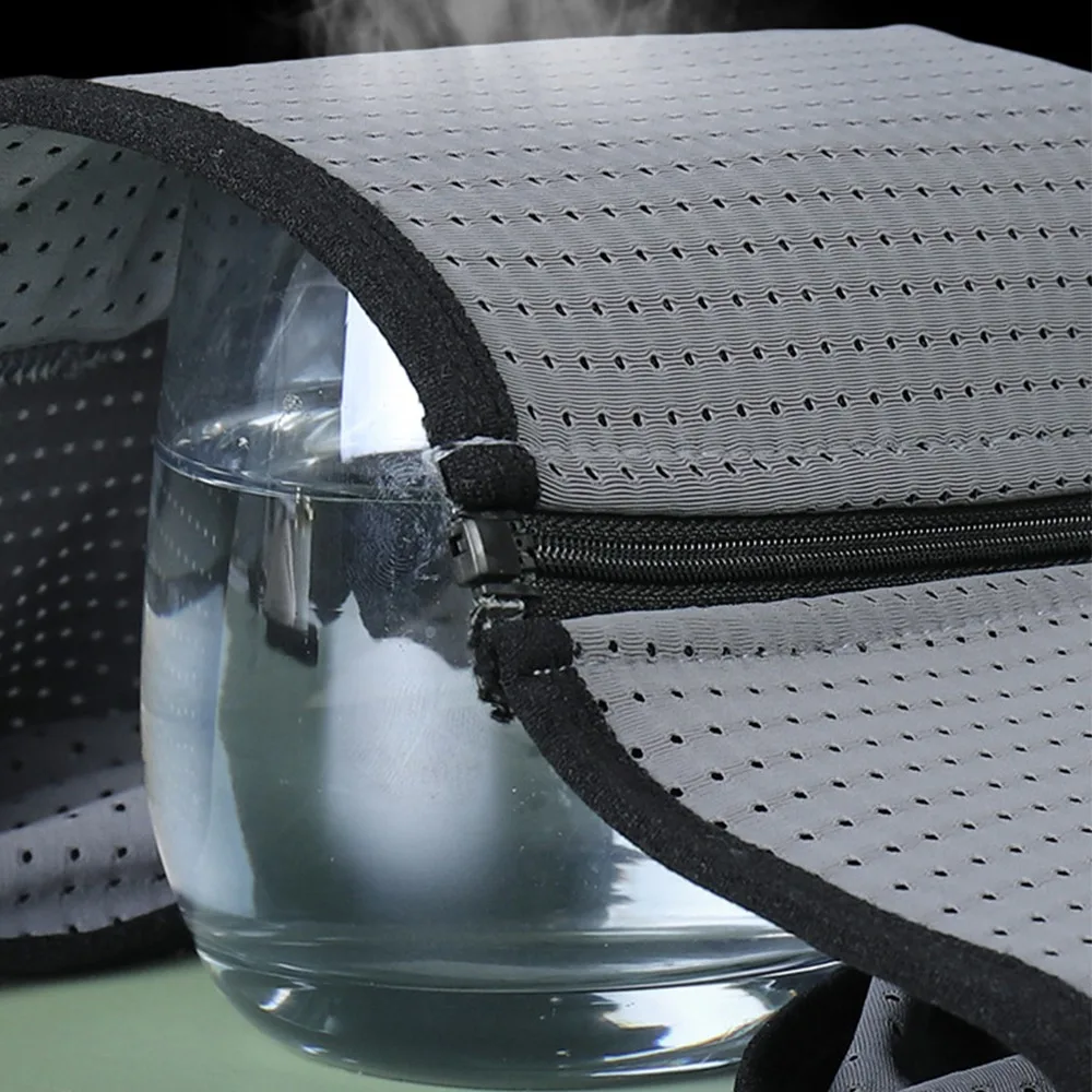 Sujetador deportivo de malla con cremallera para mujer, corsé elástico transpirable, chaleco plano, ajustado, a la moda