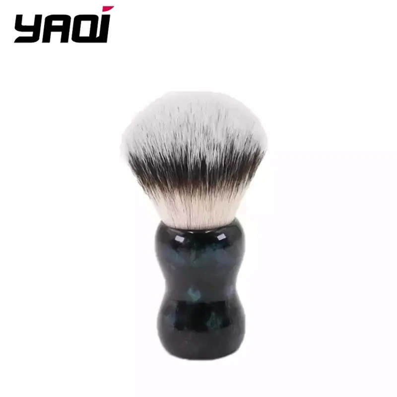 YAQI Night Emerald-brocha de afeitar para hombre, pelo sintético, mango de resina, 26mm