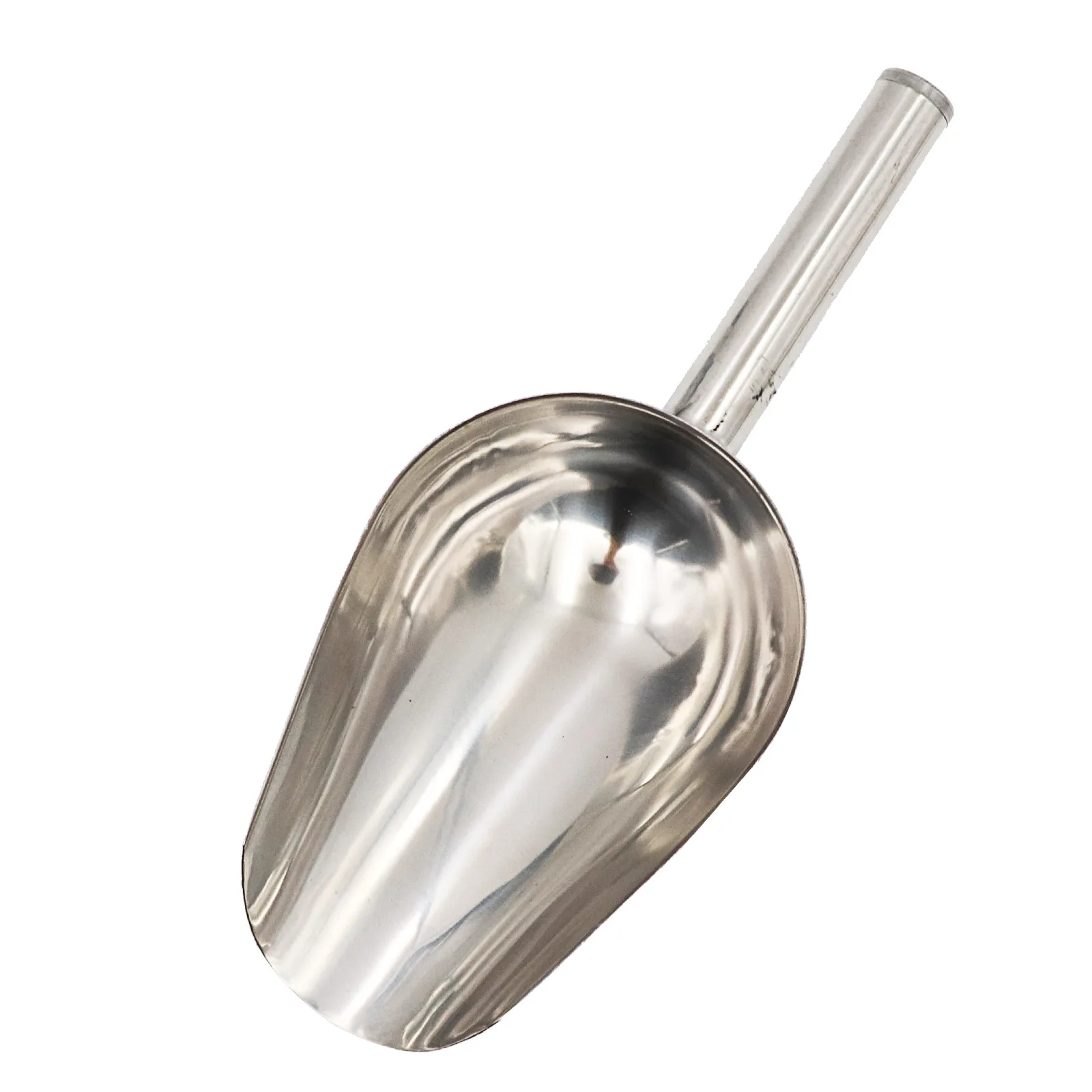 Pala de comida para mascotas, pala de alimentación para perros de acero inoxidable, cuchara para comida seca para gatos, cuchara gruesa de gran capacidad para comida para perros, 23,5x8x5cm