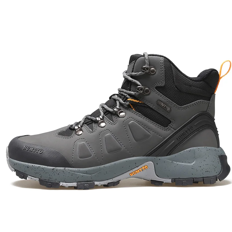 HUMTTO-zapatos de senderismo de cuero para hombre, zapatillas de escalada impermeables, botas DEPORTIVAS DE CAZA y Trekking transpirables para exteriores, 2024