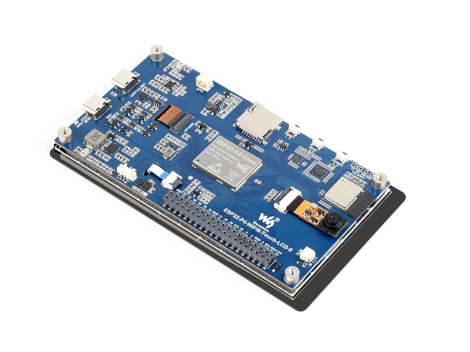 Placa de desarrollo ESP32-P4-WIFI6 de 5 pulgadas, resolución de 720 × 1280, táctil de 5 puntos, chip de códec de audio integrado, compatible con Wi-Fi 6 y BLE