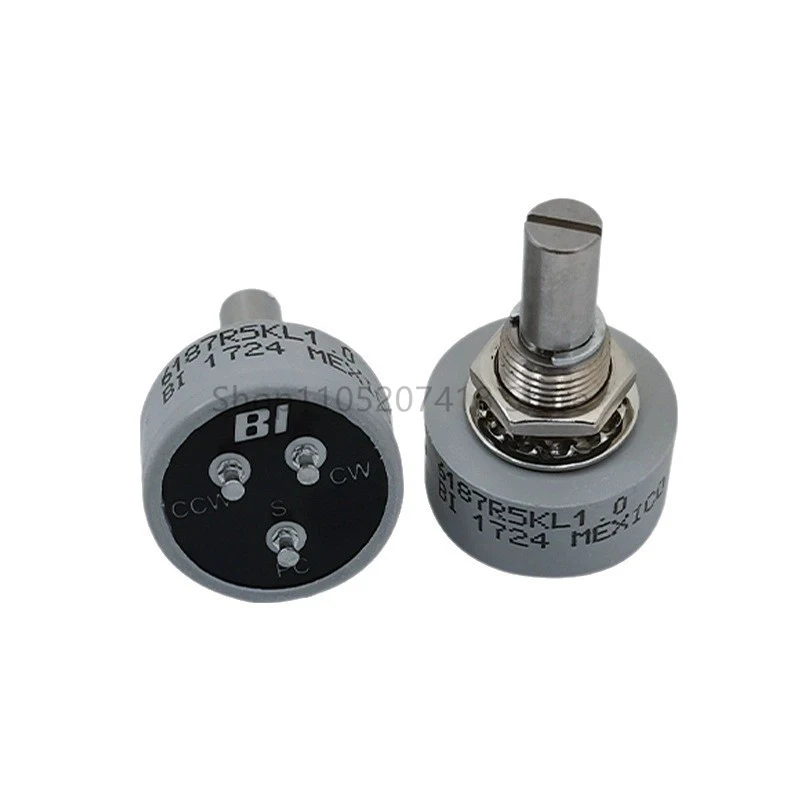 1 Uds 360 grados ilimitado nuevo potenciómetro de plástico conductor individual 6187R 1K 2K 5K 10K 6187-138A LF R20K