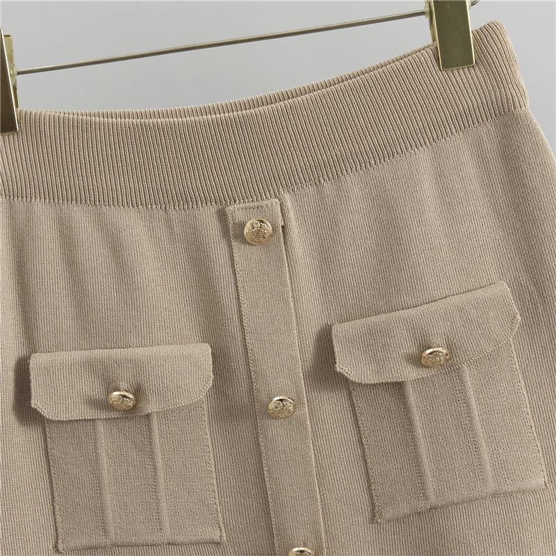 Suéteres elegantes para oficina, Tops + faldas de punto ajustadas de cintura alta, conjuntos de 2 piezas, ropa nueva para mujer, chándal, moda coreana de otoño