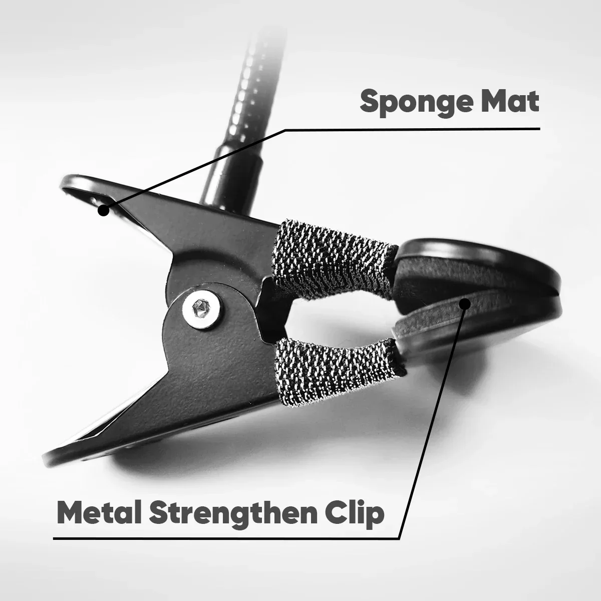 Flexible 360 °   Espejo Ajustable con Clip |   Espejo acrílico HD con brazo flexible para salón de pestañas, oficina y escritorio