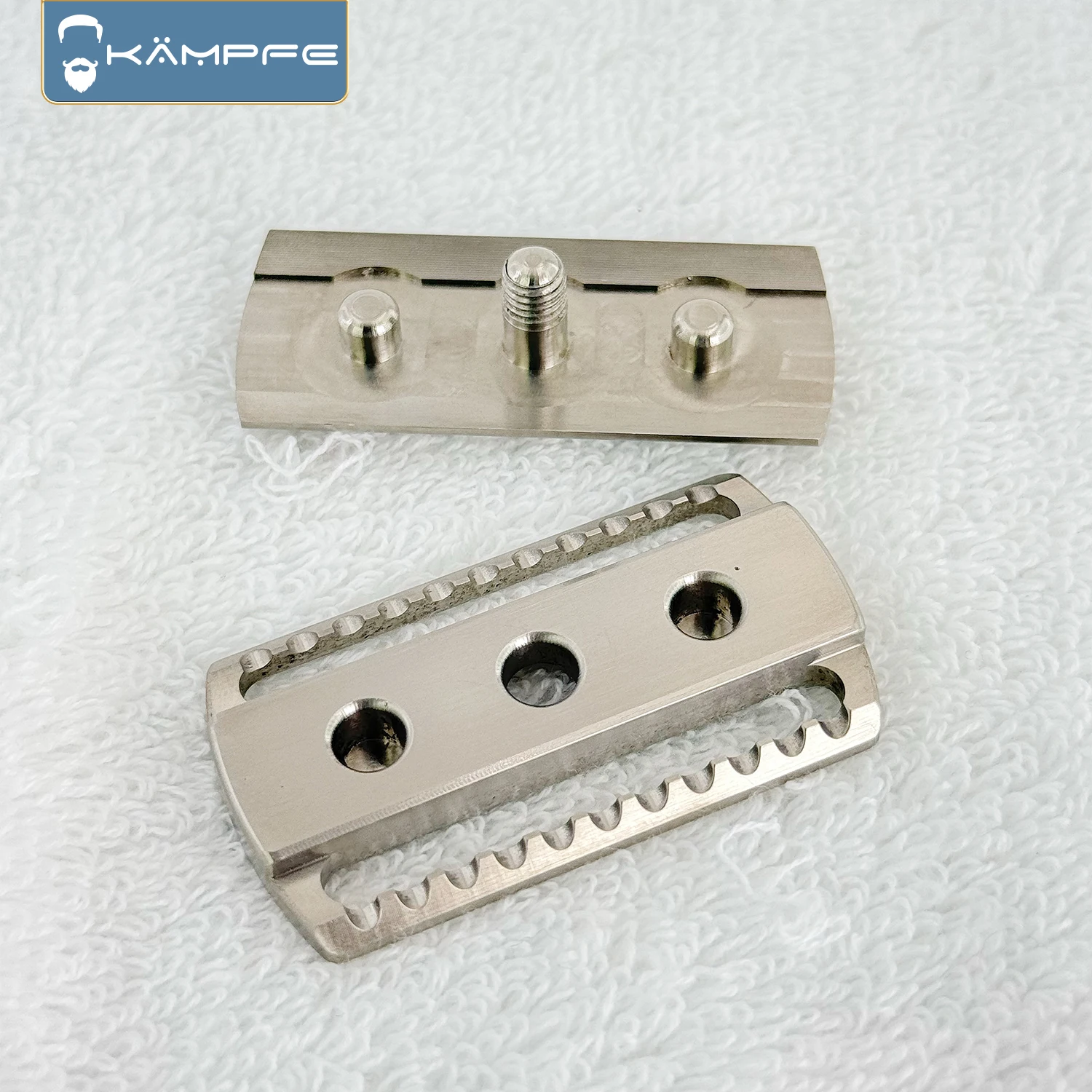 KAMPFE Cabezal de afeitadora de seguridad para hombre TC4 Titanio CNC Fresado de precisión Regalo para novio