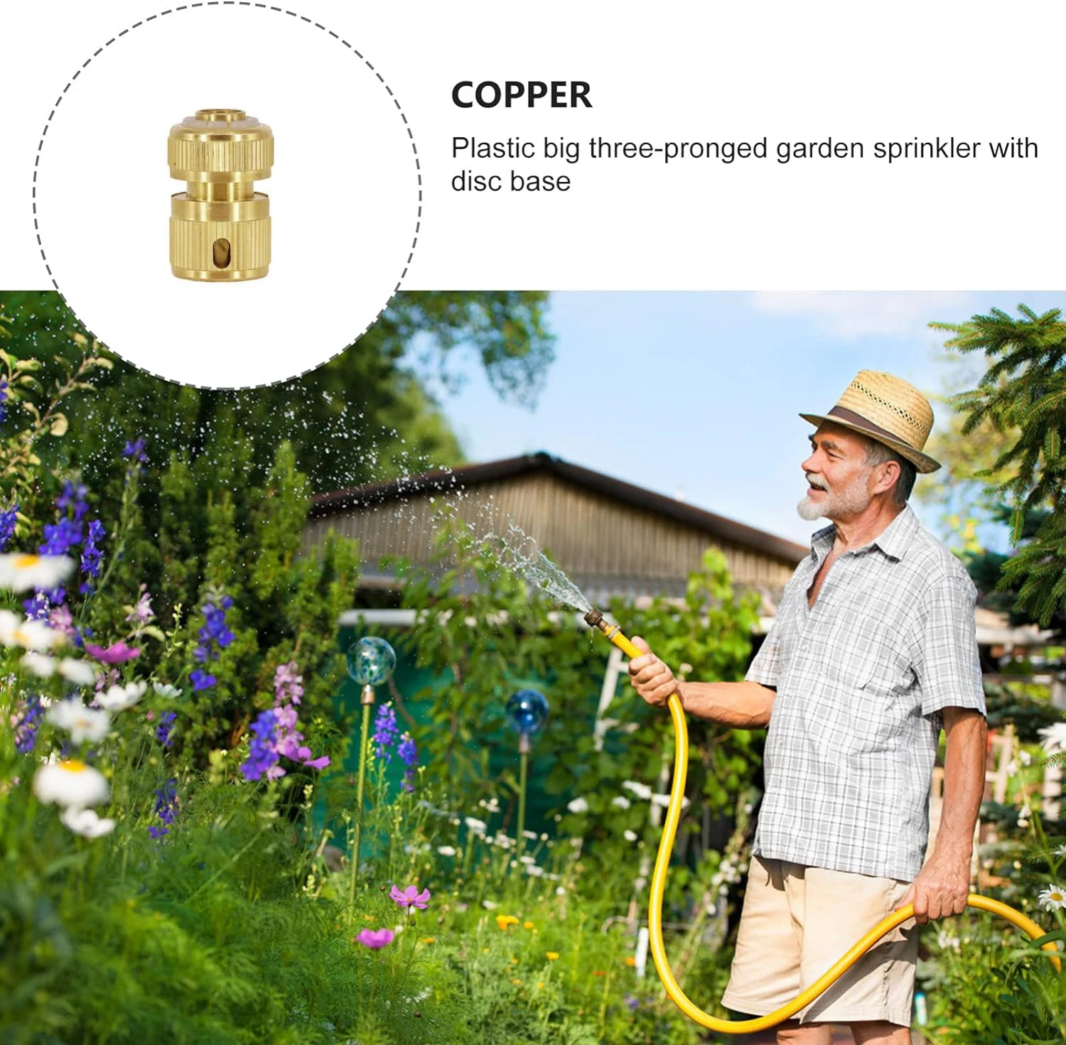 Conector de manguera de jardín de 1/2 ", manguera de agua de riego, adaptador de grifo, accesorio para reparación de tubos de jardín, accesorios de riego