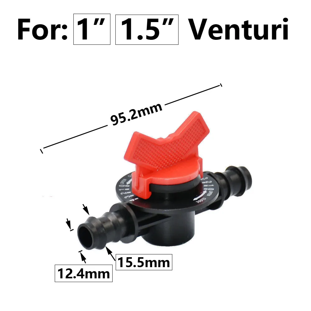 Tubo Venturi de riego, 1/2 ", 3/4", 1 ", 1,5", rosca, inyector de fertilizante Venturi para agricultura, manguera de fertilización agrícola, filtro de grifo