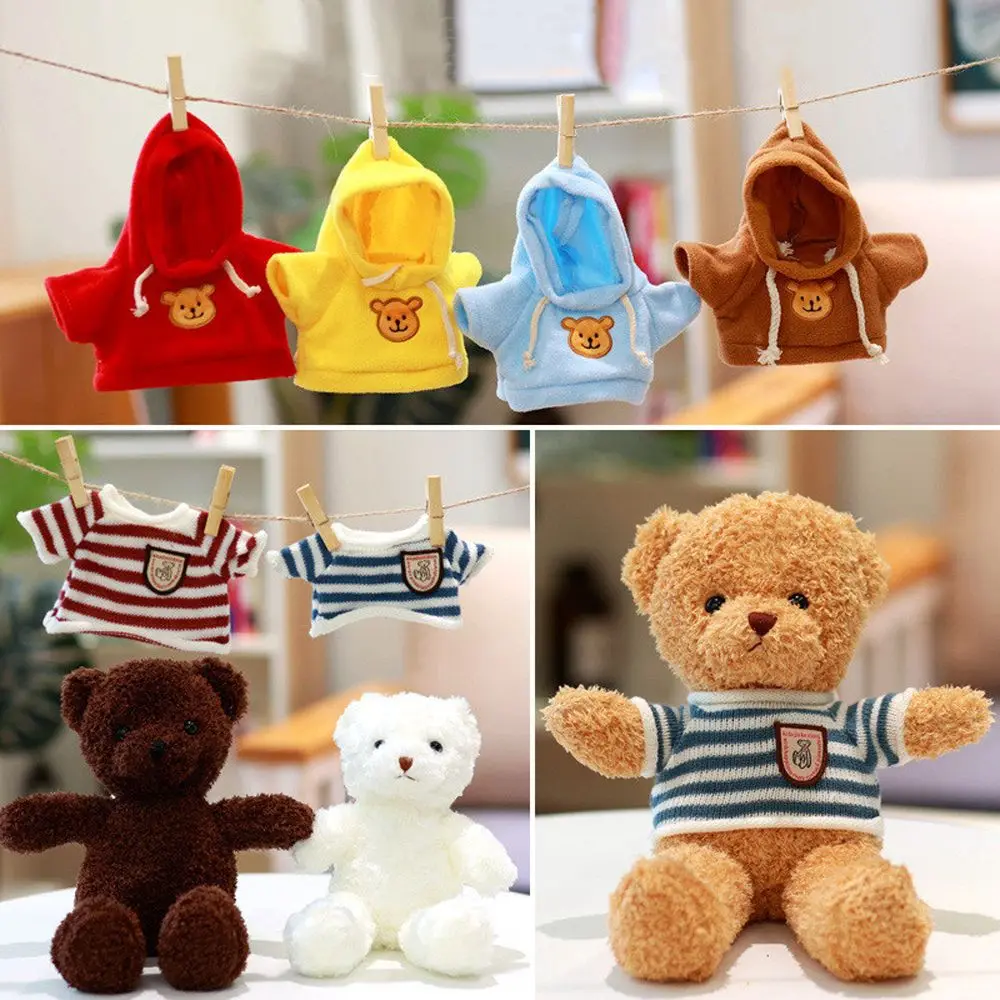 LaLafanfan-accesorios para muñecas de algodón, juguetes de peluche para niños, ropa de perro, oso, 30cm