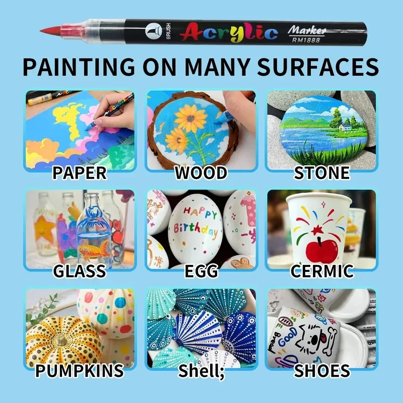 Rotulador con tinta líquida de aplicación directa, punta suave, color metálico, tono de piel, ideal para estudiantes y estudiantes de arte, translúcido y