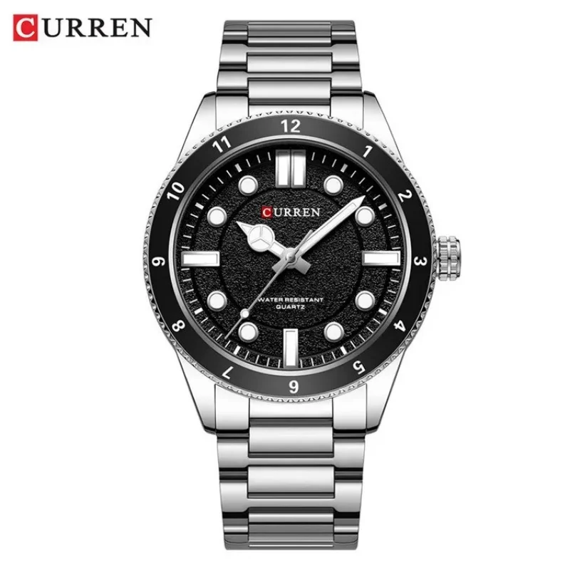 Reloj Deportivo Militar CURREN 8450 para Hombre, con Luz Nocturna, Resistente al Agua, Correa de Acero, Cuarzo, para Negocios y Ocio, Relojes Masculinos