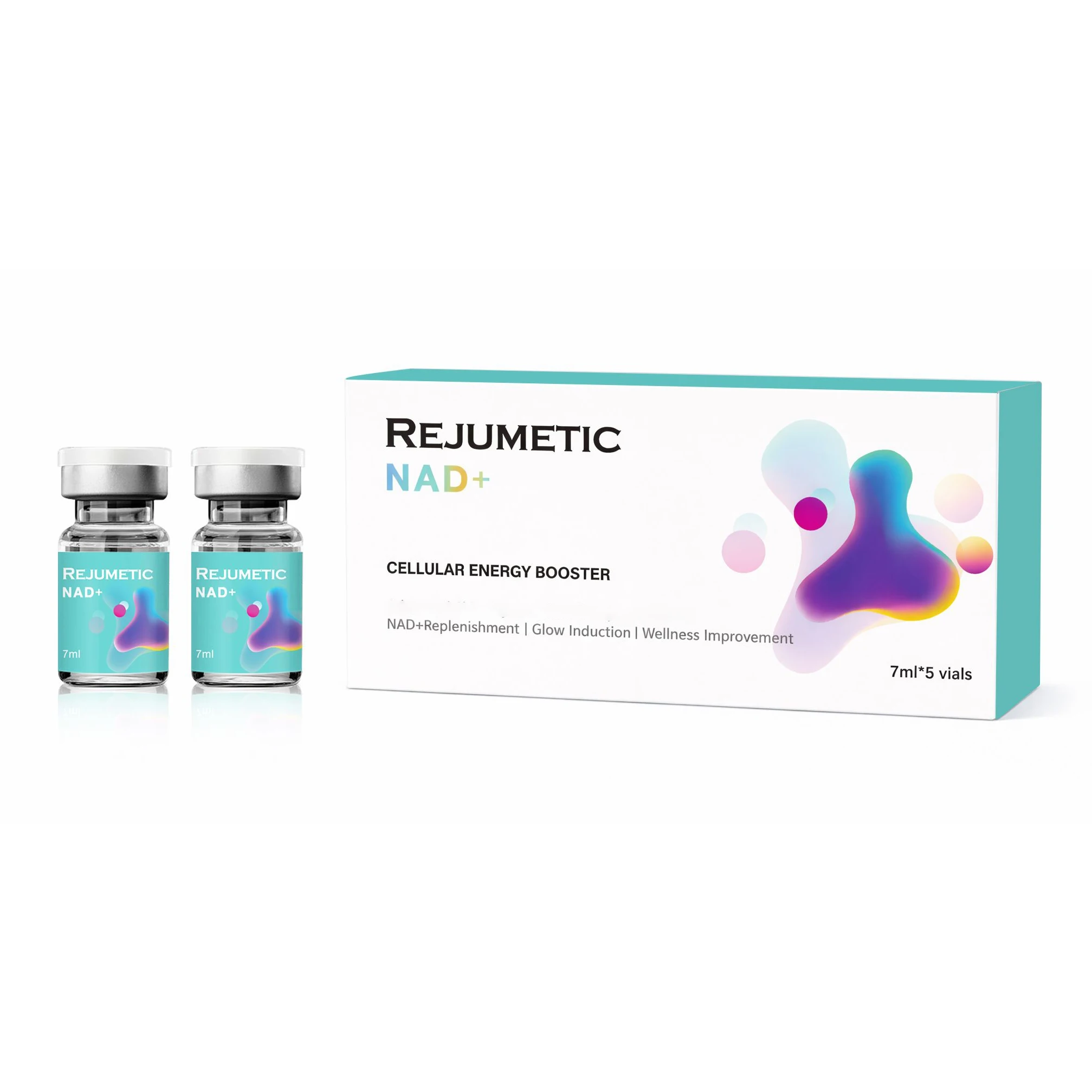 Nuevo Suero NAD+ Glow 2026, Hidratación Profunda, Humectante, Suavizante, Der.pen Skin Booster, Belleza Coreana, Cuidado de la Piel, 7 ml x 5 Viales