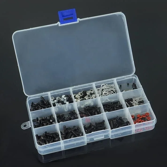 500 Uds Kit de tornillos Universal RC juego surtido de tornillos sujetadores de Hardware para Traxxas Axial Redcat HPI Arrma Losi 1/8 1/10 1/12