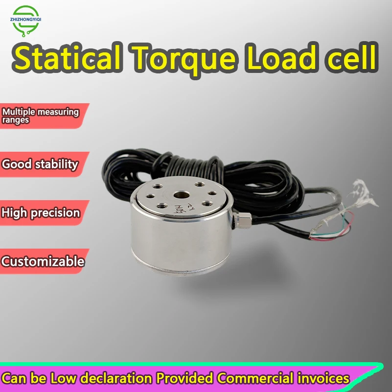 Mini sensor de torsión de reacción, celda de carga de torsión de acero inoxidable micro de alta precisión de 0-100Nm para medición de fuerza industrial