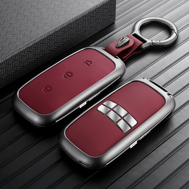 Funda Protectora Completa Anti-Rayones y Anti-Caídas para Llave de Coche Geely EX5 Starray EM-i e.MAS 7, Accesorios de Coche de Aleación de Zinc