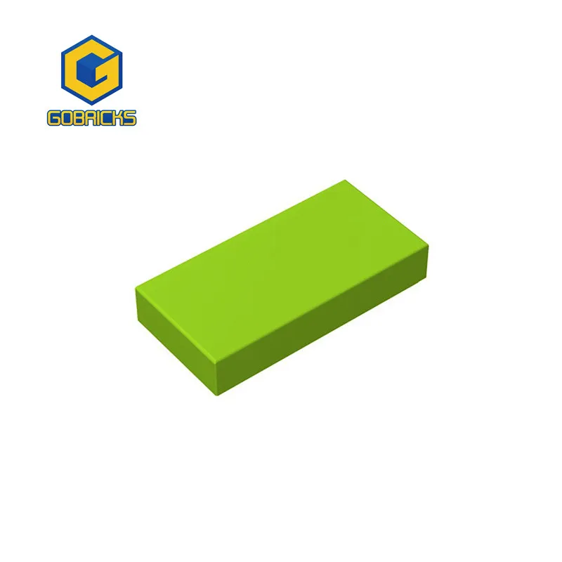 Gobricks-piezas MOC 3069 para niños, 10 piezas, azulejo 1x2 con ranura, Compatible, piezas, bloques de construcción, piezas, rompecabezas de partículas, regalo