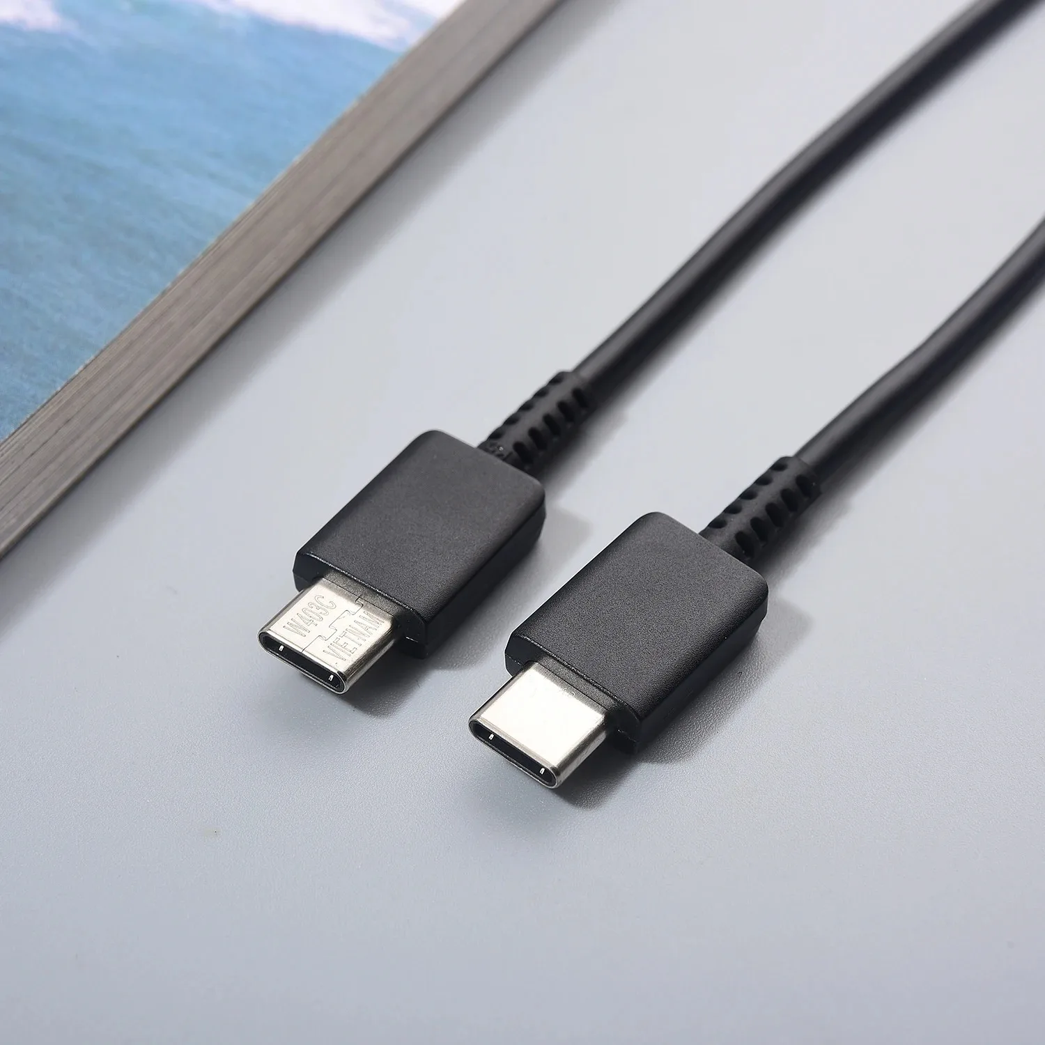Samsung 25W 45W USB C a tipo C Cable para Galaxy S24 S23 S22 S21 S20 Note 20 Ultra Plus S20 S21 FE Cable de carga rápida