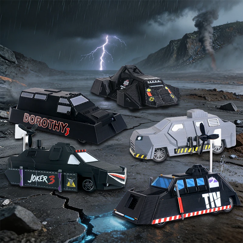 Modelo Coleccionable de Escritorio del Vehículo Blindado Team Dorothy Storm Chaser, Interceptor de Tornados, Regalo para Amantes de la Meteorología