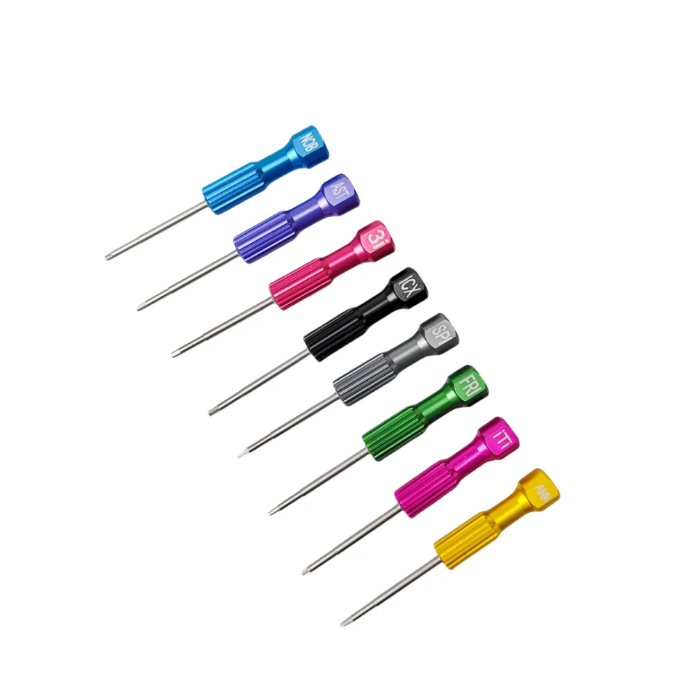 JUMTOP Juego de 8 Destornilladores Dentales de Acero Inoxidable con Soporte