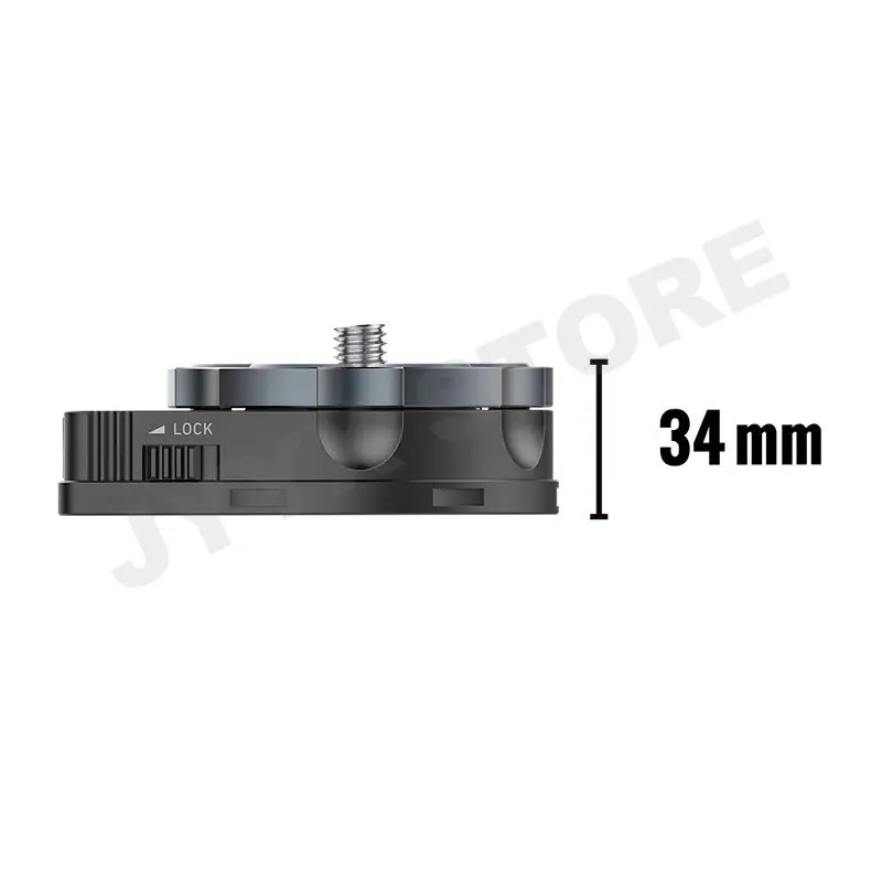 ZEAPON-placa Base de Revolver de AI-H2, abrazadera de liberación rápida, trípode, tornillo de montaje, carga rápida para cámara DSLR, riel deslizante, videocámara