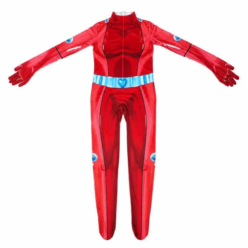 Traje de Cosplay de Totally Spies, Mono de Anime Samantha Clover Alex, Traje Zentai con Estampado 3D, Disfraz de Halloween para Mujeres Adultas