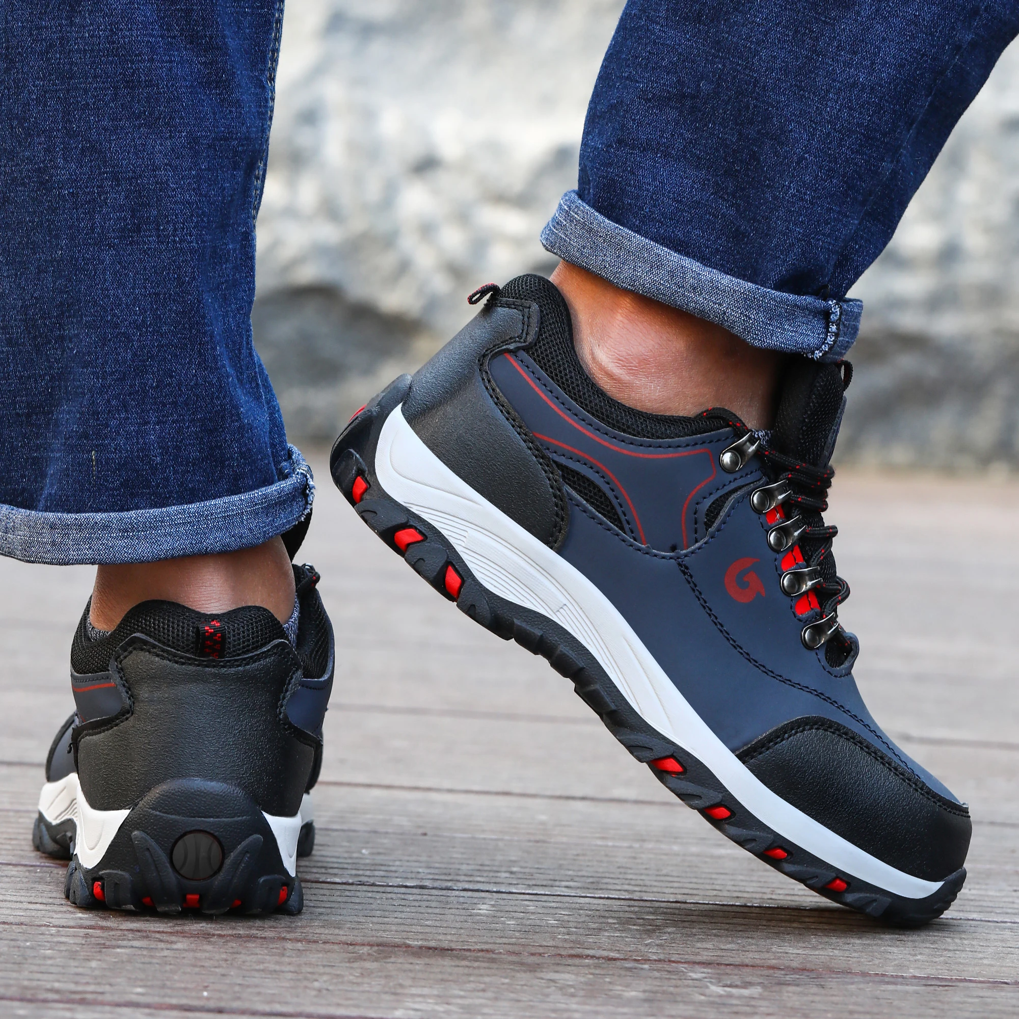 Zapatos de Seguridad Cómodos y Duraderos para Hombre, Anti-Impacto, Anti-Aplastamiento, Resistentes, Zapatillas Deportivas para Hombre