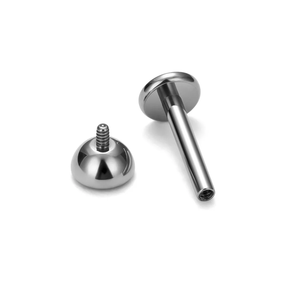 10/50 Uds G23 hilo interno de titanio en forma de taza cartílago de oreja uñas joyería perforada Simple y de moda uñas de oreja labio