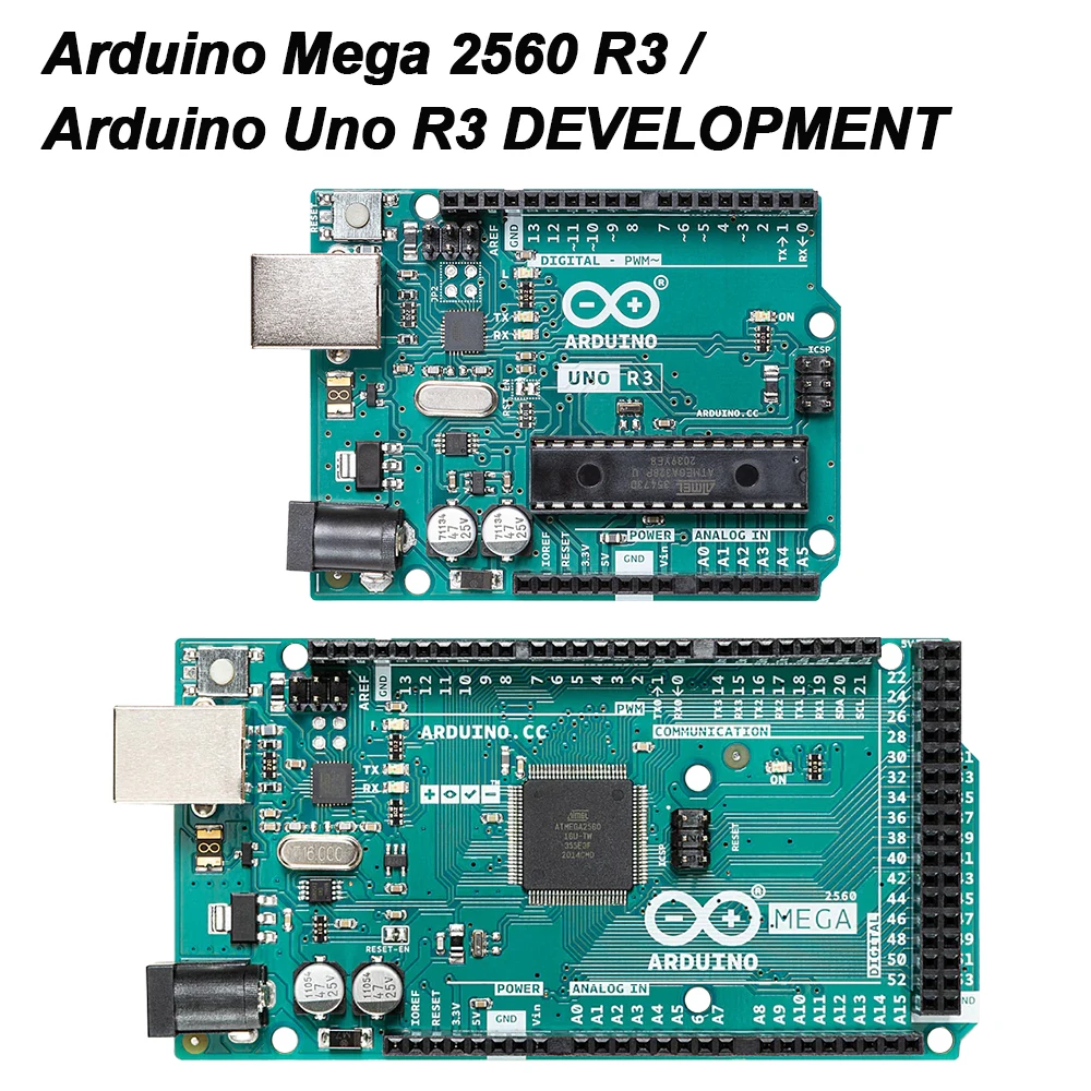 Placa de desarrollo Arduino UNO R3/Mega 2560 R3 Original, placa de aprendizaje de programación con Cable USB
