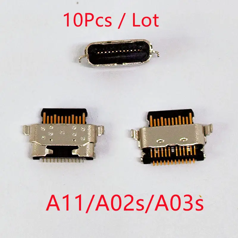 10 Uds para Samsung A12 A10s A21s A11 A20s A22 A32 A33 A01 A30s A31 A51 A50s A71 A70s A52 A72 conector de puerto de carga USB