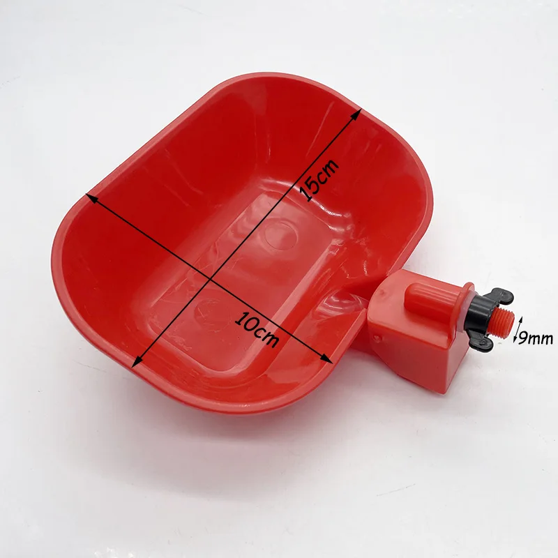 Cuencos automáticos para beber aves de corral, bebedero grande y grueso para gato, perro, pollo, pato, G1/8, alimentador de pollos de hilo macho, 5/10 Uds.
