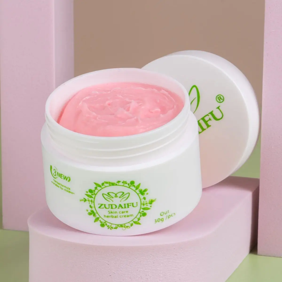 10 Uds Zudaifu crema hidratante a base de hierbas de tercera generación crema fresca e hidratante crema para el cuidado de la piel 15/30g