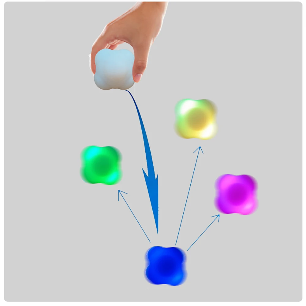 Bola hexagonal de respuesta inteligente, coordinación mano-ojo, entrenamiento ágil, respuesta del sensor digital