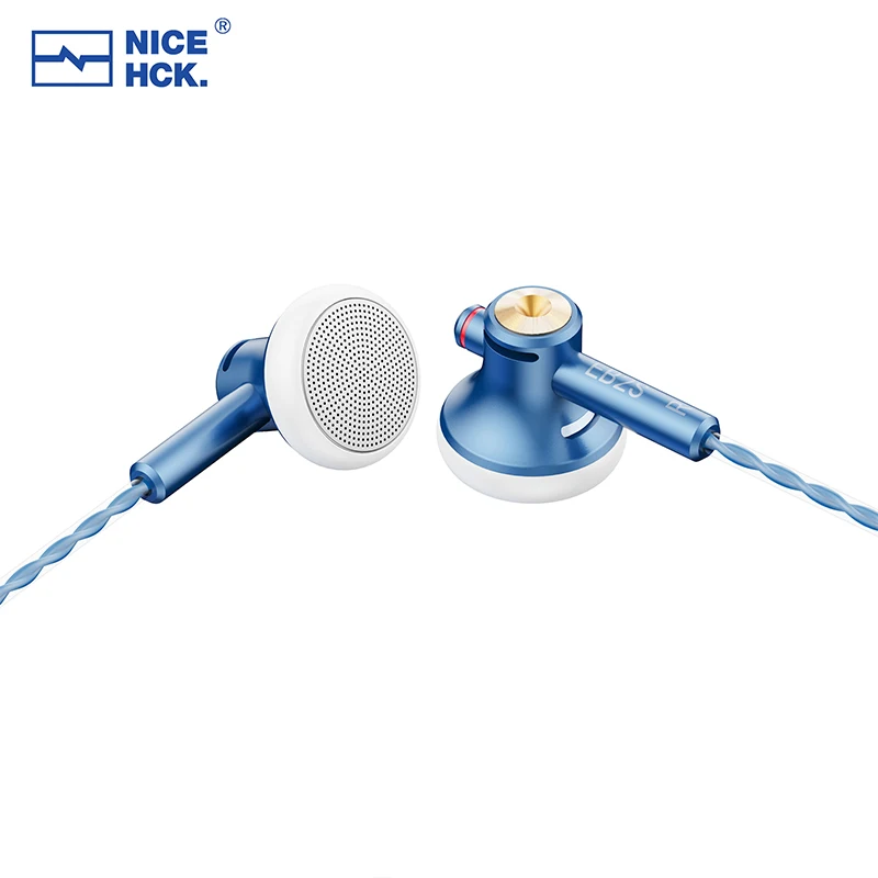 NICEHCK EB2S PRO 3,5/4,4mm auriculares con enchufe HIFI Bass Music auricular 15,4mm unidad dinámica micrófono auricular para juegos de reuniones IEM