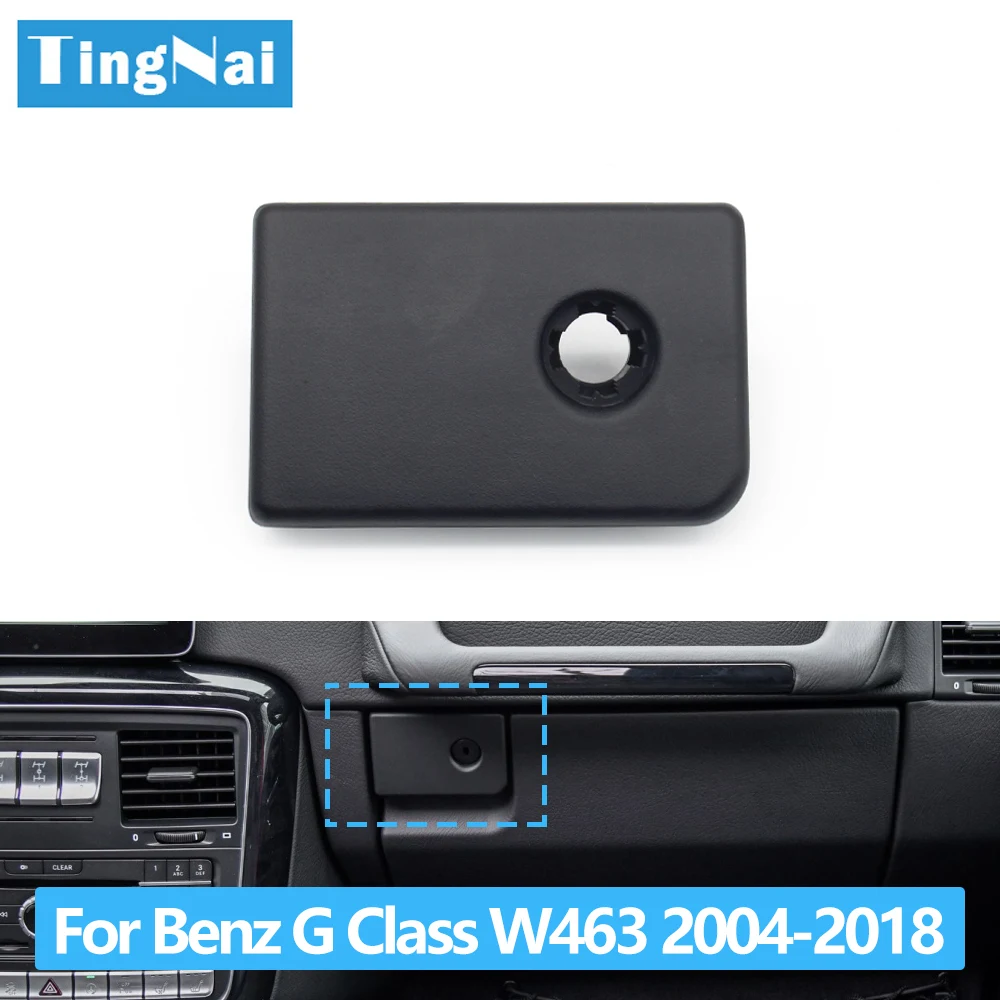 Caja de guantes lateral para pasajero de coche, manija de caja de almacenamiento, cubierta de pestillo de bloqueo para Mercedes Benz Clase G W463 2004-2018