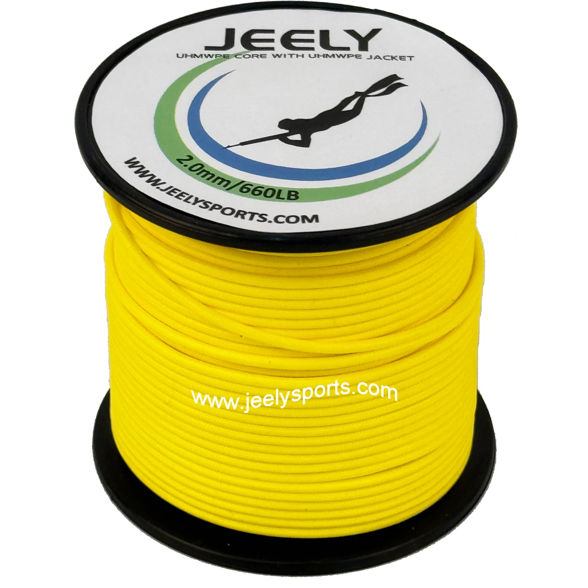 Núcleo UHMWPE de 2 mm y 10 m con cuerda de funda de cubierta Uhmwpe para sedal de pesca submarina