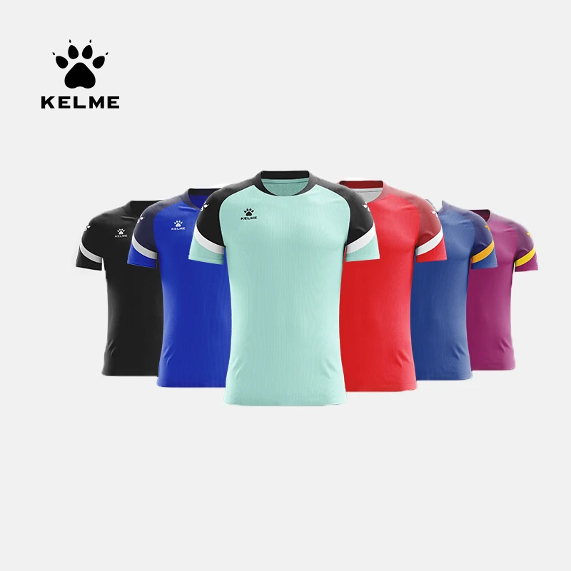 KELME-camiseta de fútbol para hombre, camisetas de manga corta originales para niño, ropa deportiva personalizada, 8151ZB1007