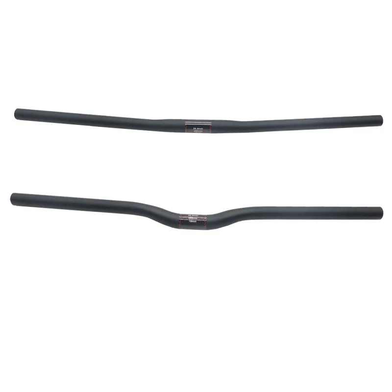 Manillar de carbono completo para bicicleta, barra de mango Horizontal de 25,4-400 MM, ultraligera, recta, 700