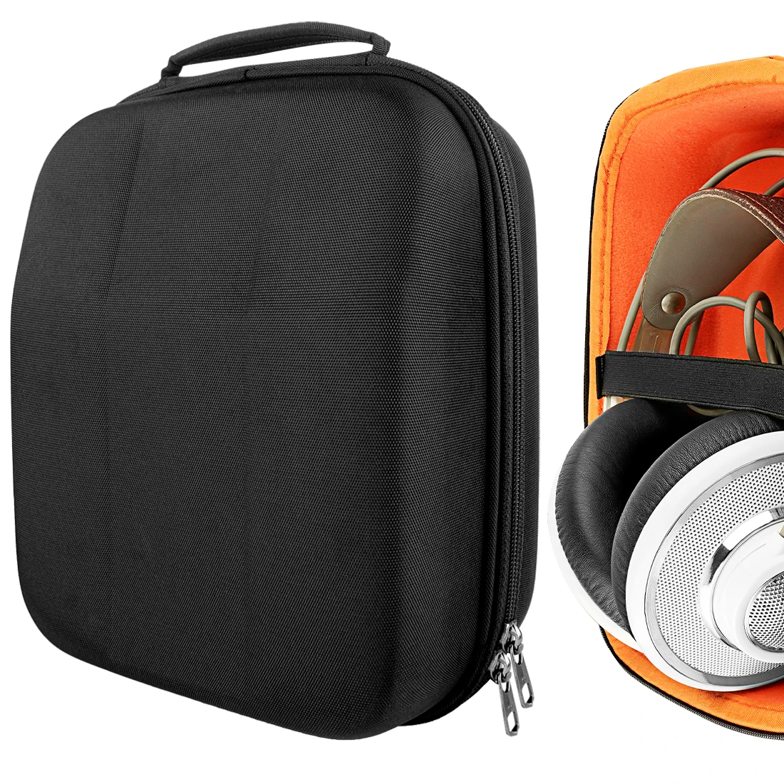 Geekria - Estuche rígido para auriculares AKG K712 Pro K701 K702 Q701 K812 K872 K845BT, bolsa de transporte para viaje a prueba de golpes