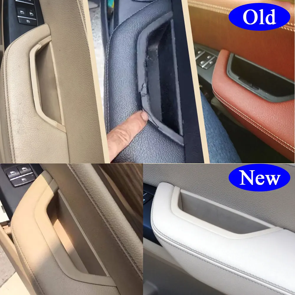 LHD RHD coche para BMW X3 X4 F25 F26 4 Uds puerta de pasajero cubierta de manija interior Panel de reposabrazos de puerta tirador interior embellecedor 2010-2016