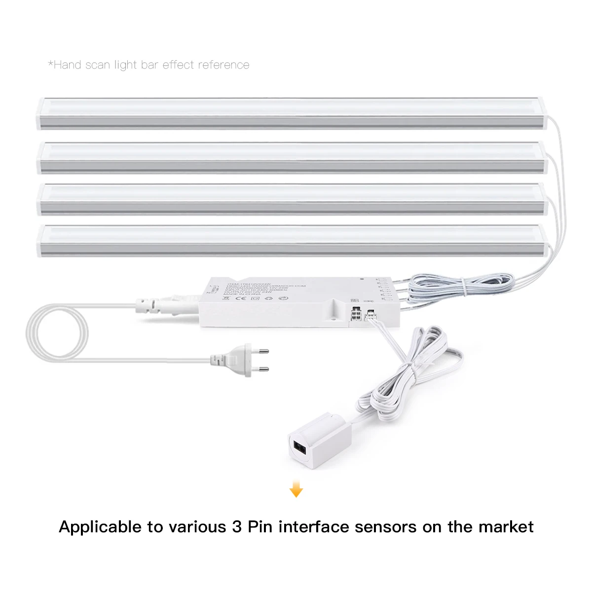 Transformador de iluminación LED DC12V 2A 3A 5A 8A, adaptador de fuente de alimentación, puerto Dupont, controlador de tira LED, bricolaje, armario para el hogar, estante de luz