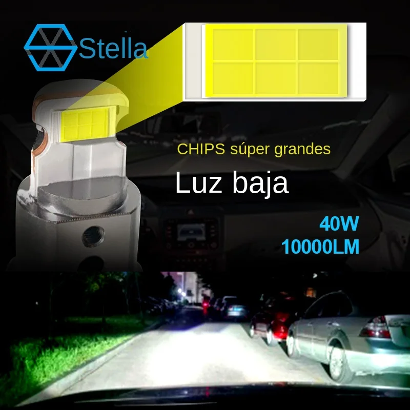 Stella 2x H7 H11 LHD/RHD LED faro Mini lente proyector 9005/9006 Auto luz baja STG bombilla Canbus para coche/Motor 12v 80W 10000LM