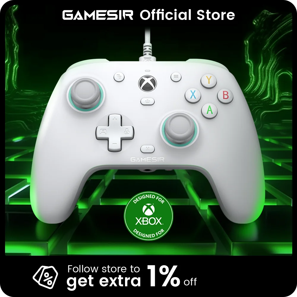 GameSir G7 SE Xbox Gaming Controller Gamepad con cable para Xbox Series X, Xbox Series S, Xbox One, con joystick de efecto Hall