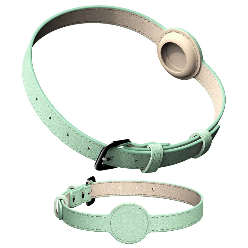 Rastreador de protección Airtag para Apple, Collar de silicona PU, posicionamiento antipérdida, impermeable, gato y perro