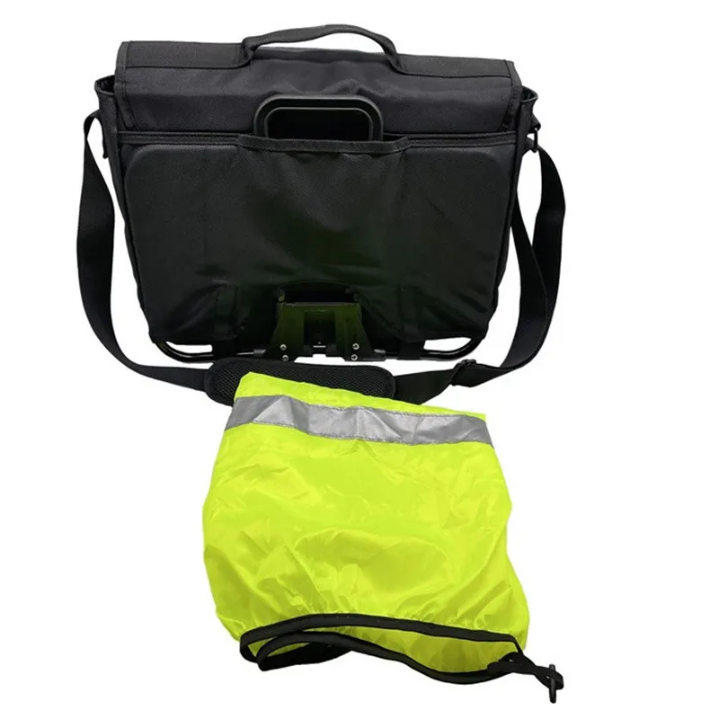 Bolsas y alforjas para bicicleta, uso para Brompton Birdy BYA412, bolsa de almacenamiento frontal plegable para bicicleta, bolso con bolsas, cubierta impermeable para montaje