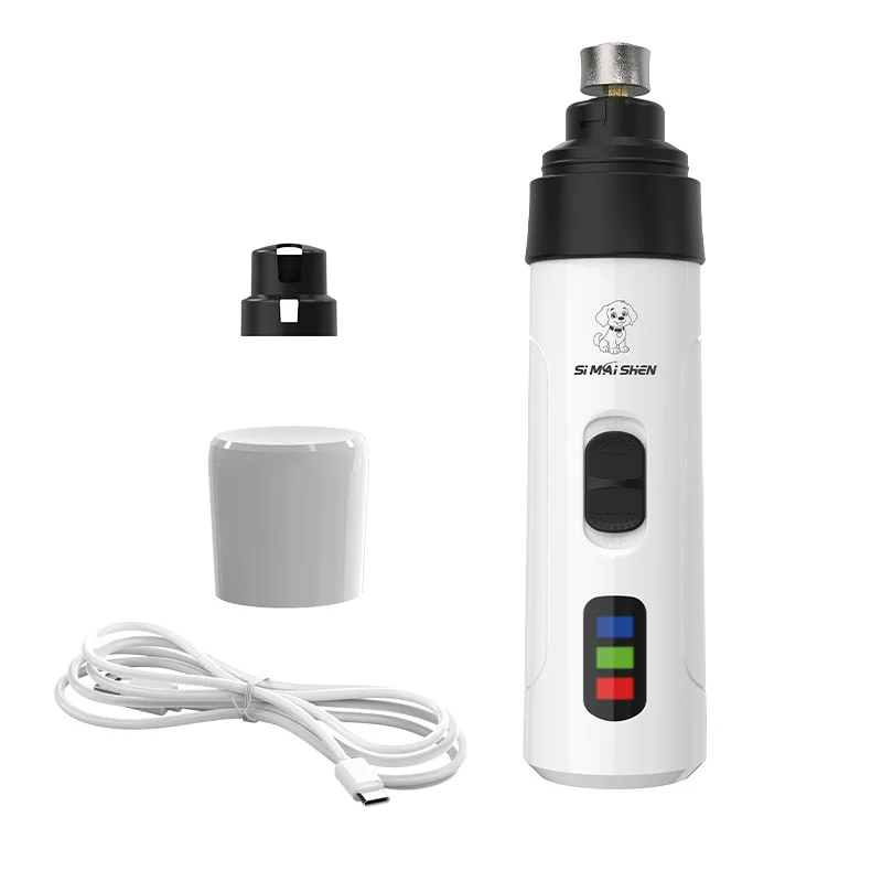 Molinillos de uñas para perros y gatos, cortaúñas eléctrico silencioso, recargable por USB, herramientas de aseo