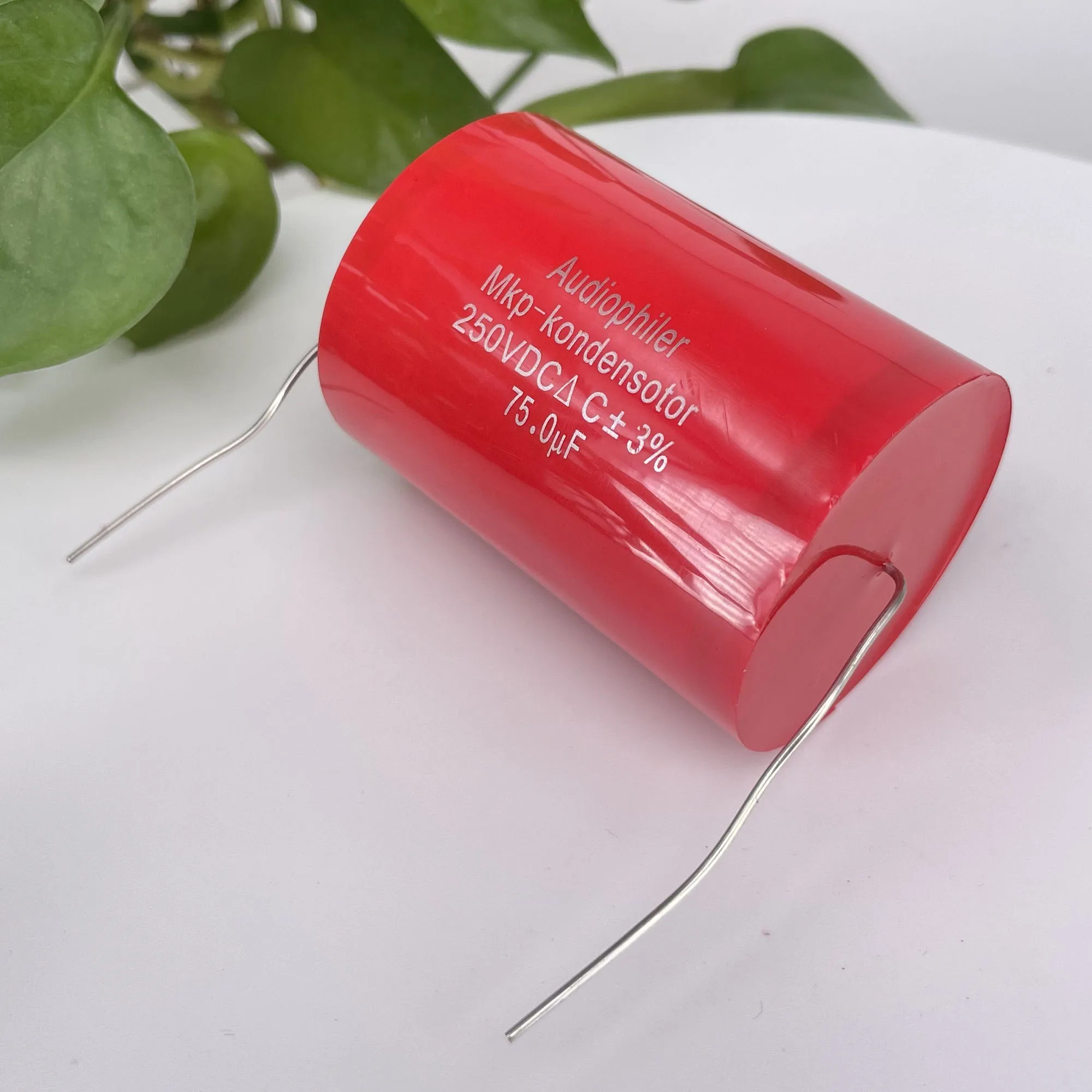 Condensador Axial MKP, de 2 piezas Audiophiler, 75uf, 250V, CC, ± 3%, prueba y emparejado, capacitancia de Audio divisoria de frecuencia HIFI
