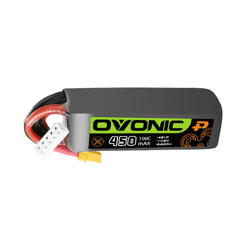 Batería LiPo de 14,8 V, 450mAh, 100C, para Dron de carreras, helicóptero, cuadricóptero, FPV, con enchufe XT30, 14,8 v, 4S