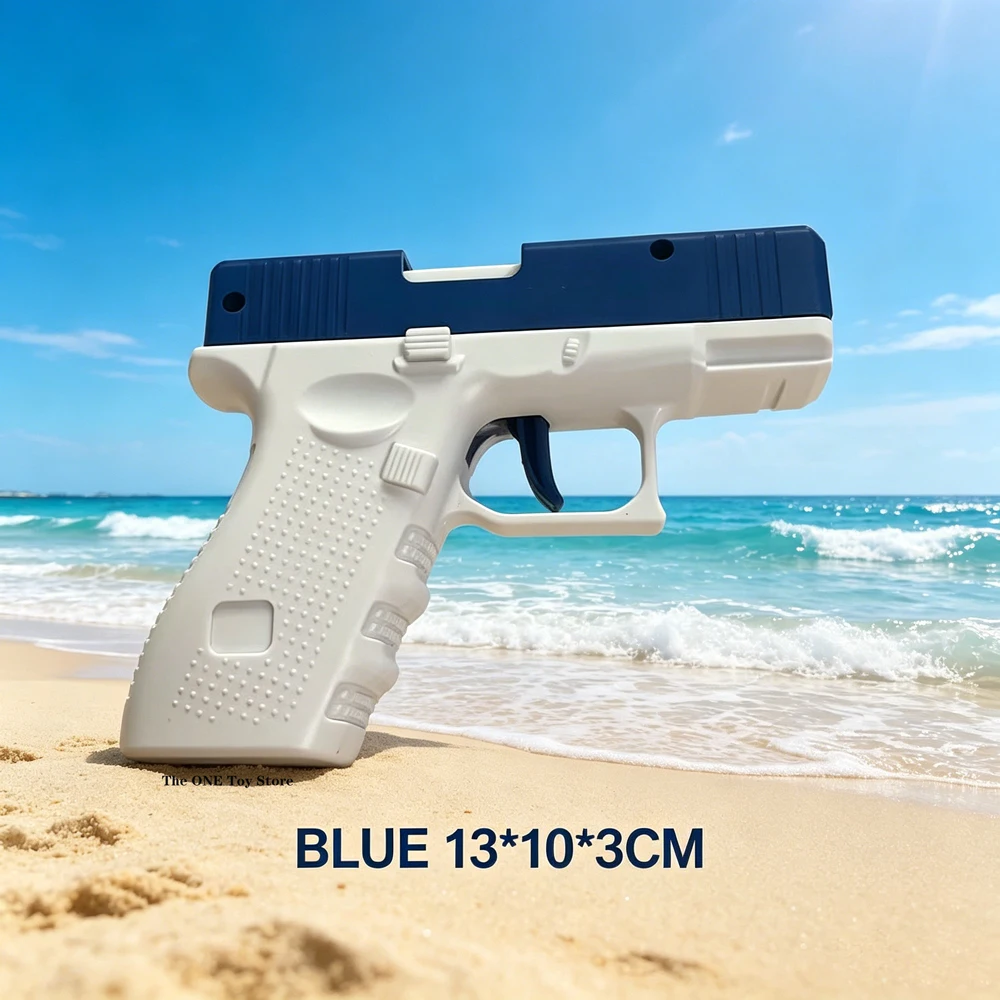 Pistola de Agua de Verano No Eléctrica de Alta Presión con Disparo Automático, Juguete de Playa para Niños y Niñas