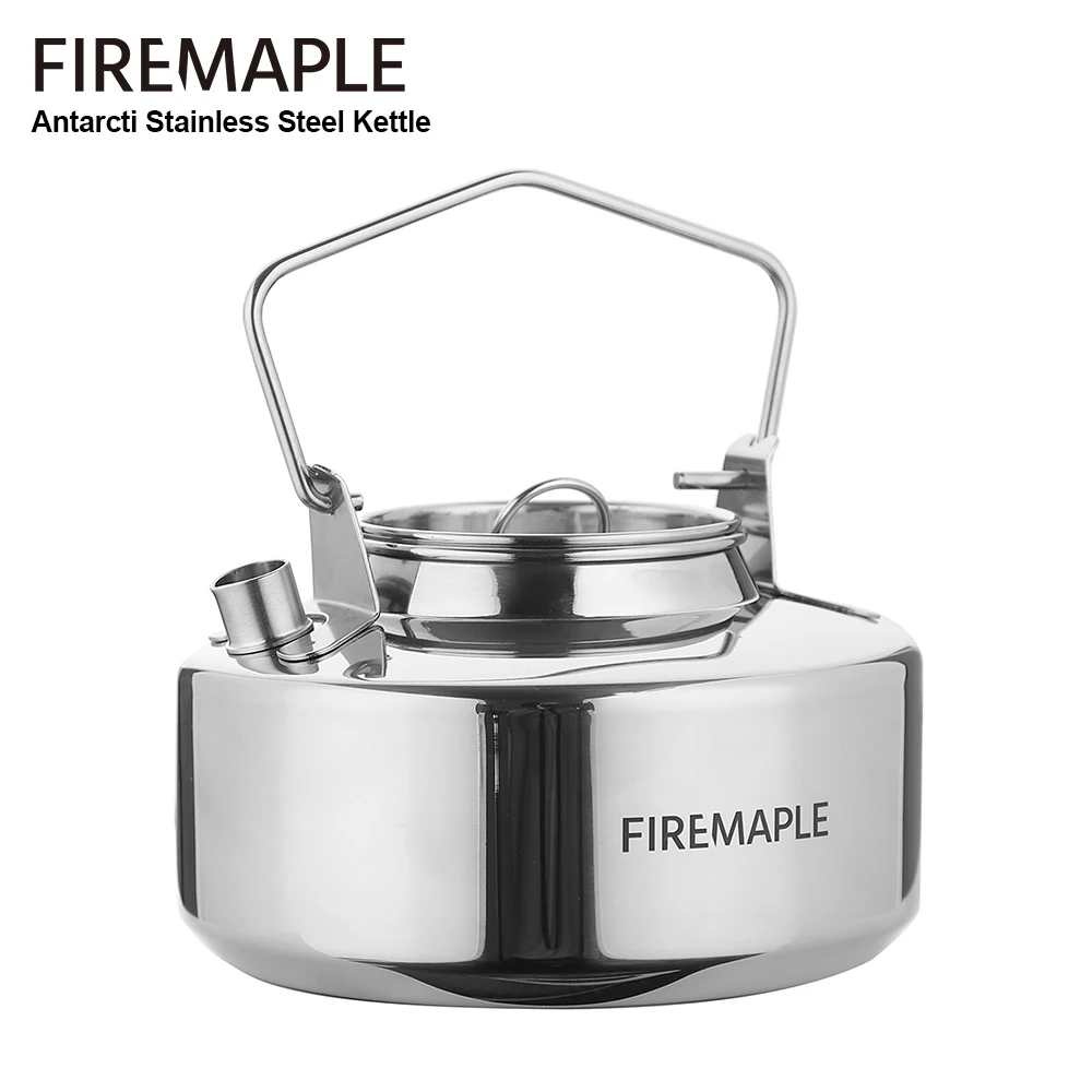 Fire Maple Antarcti-hervidor de acero inoxidable para mochilero, tetera duradera para exteriores, Bushcraft, S304, 0,6/1,0/1,2/1,5l, 295g