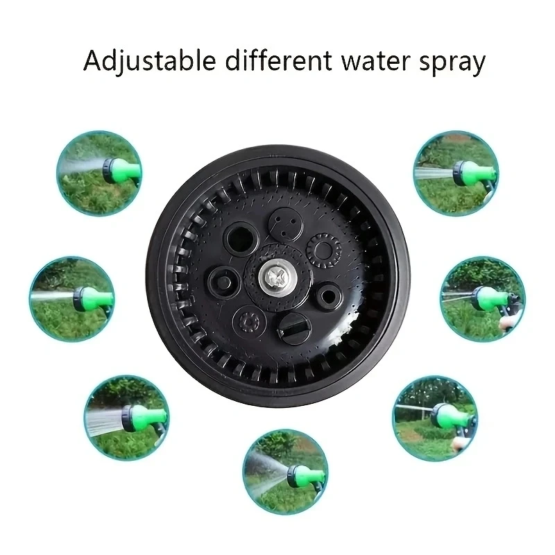 Pistola de agua de alta presión, 7 estilos, lavado de coches, manguera con boquilla ajustable para jardín, pistola de riego, manguera de césped, pulverizador de riego multifunción